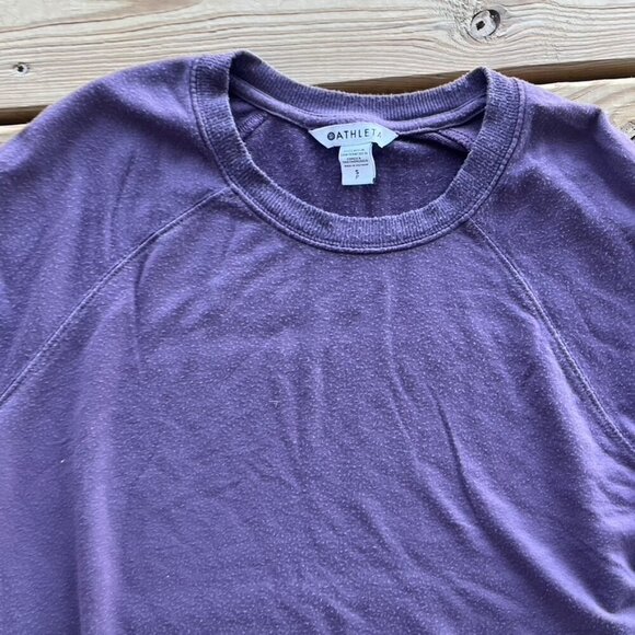 Athleta Mindset Sweatshirt Dark Sky Violet Purple Small - Picture 7 of 8